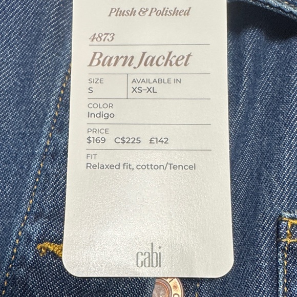 CAbi BARN jacket - Indigo Jean Jacket with Bronze Buttons - Picture 2 of 2